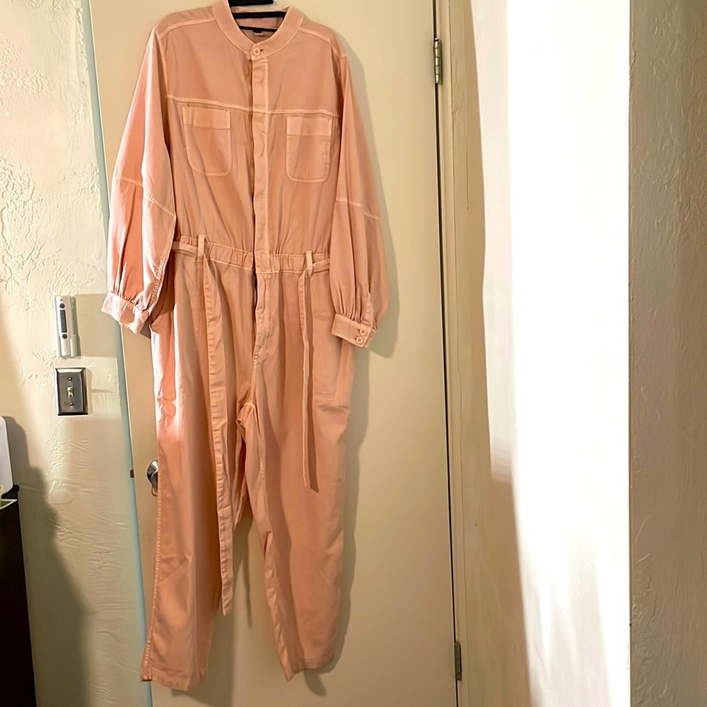 Old Navy light Peach Denim Jumpsuit, 2X